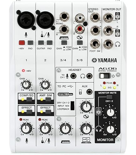 Amazon.com: Yamaha AG08 White 8-Channel Live Streaming Loopback